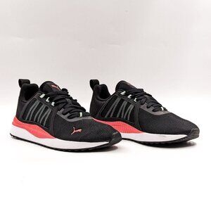 Puma Women Black Pink Fabric Pacer Next Cage Walking Sneakers size 8